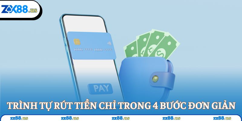 Trình tự rút tiền chỉ trong 4 bước đơn giản
